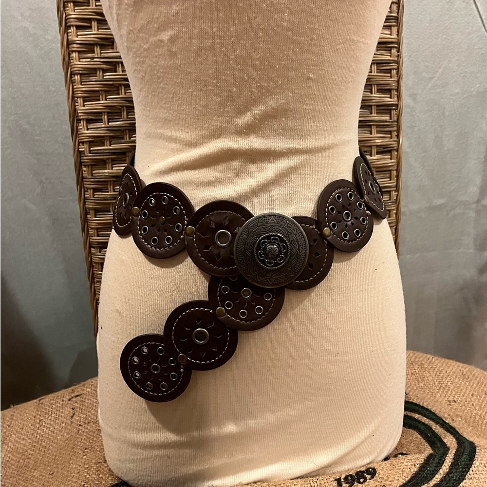Brown Medallion Belt
